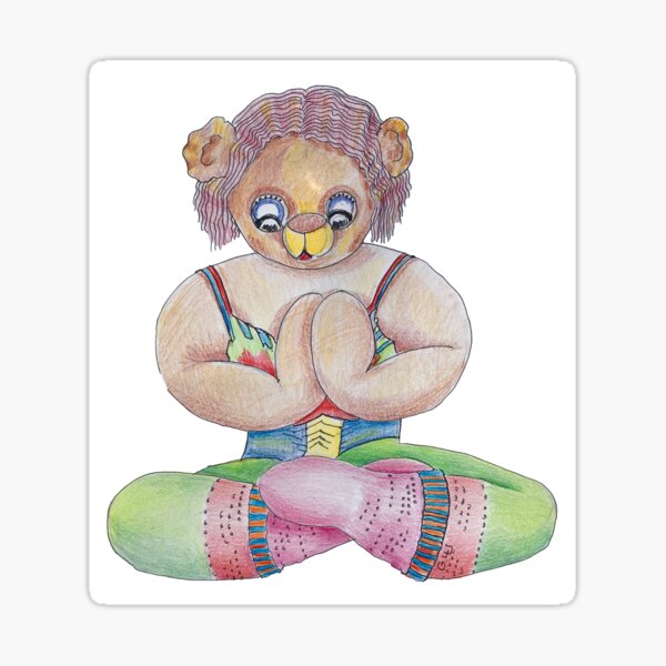 Yoga Bear  Sticker