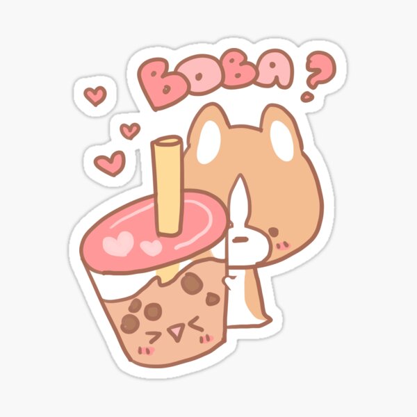 Waffle and Boba Sticker