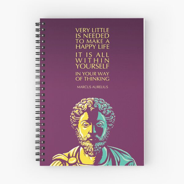 Item preview, Marcus Aurelius Inspirational Quote: A Happy Life designed and sold by Elvin Dantes.