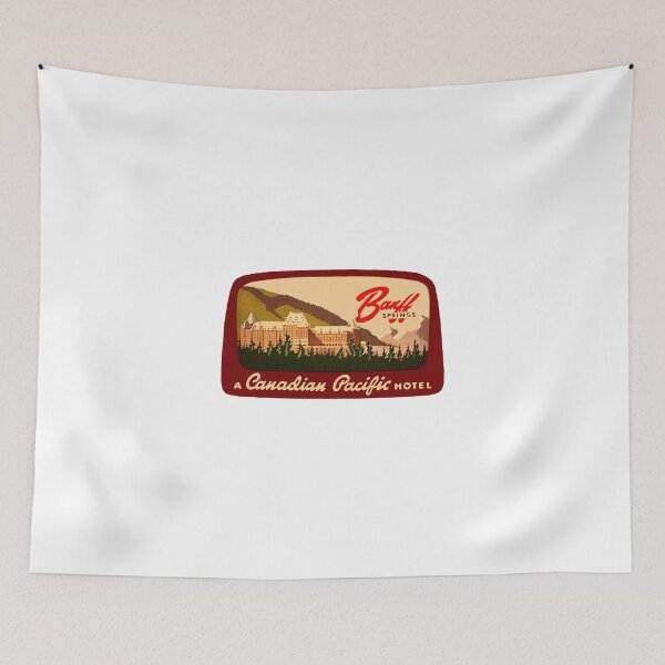 Item preview, Banff Springs Hotel Alberta Vintage Travel Decal designed and sold by hilda74.