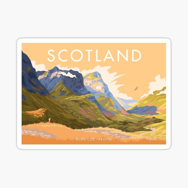 Glen Coe, Scotland Sticker