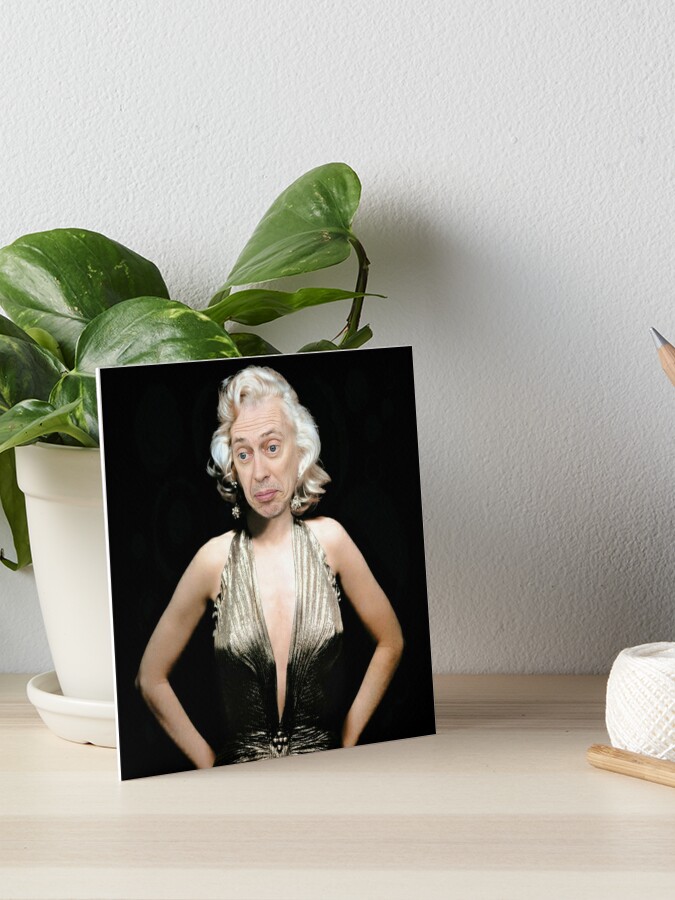 Steve Buscemi Marilyn Monroe Art Board Print