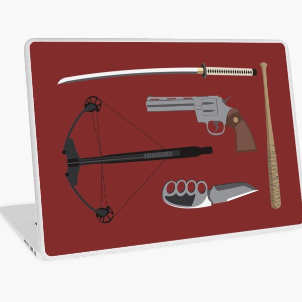 The Walking Dead Weapons | Version 2 Laptop Skin