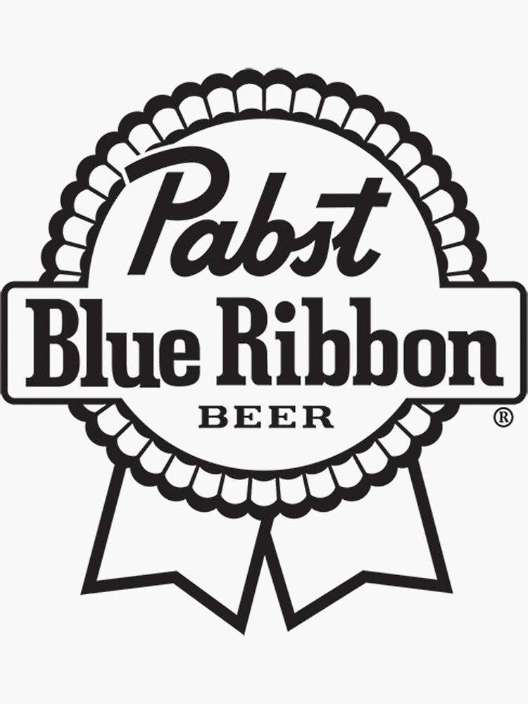 "Pabst Blue Ribbon" Sticker for Sale by doilan Redbubble