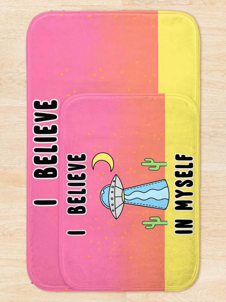 Alternate view of I Believe In Myself - The Peach Fuzz Bath Mat