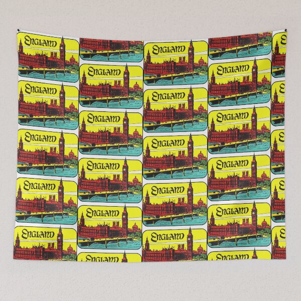 Item preview, England Big Ben Vintage Travel Decal designed and sold by hilda74.