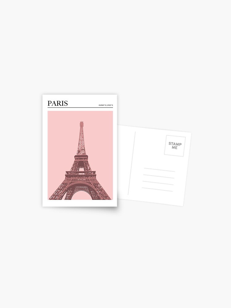 Paris Stamp Postcard for Sale by pda1986