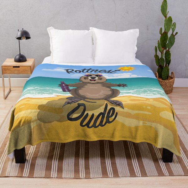 Item preview, Rottnest Dude - Rottnest Island Quokka on the Beach by Amanda M Lucas designed and sold by Amanda Lucas.
