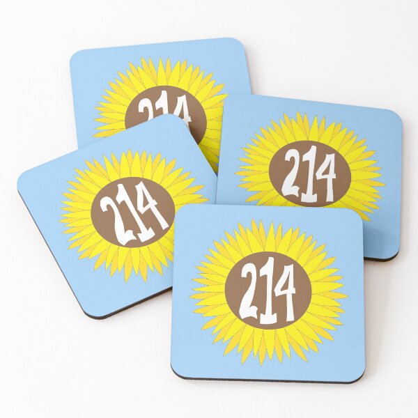 Item preview, Hand Drawn Texas Sunflower 214 Area Code designed and sold by itsrturn.