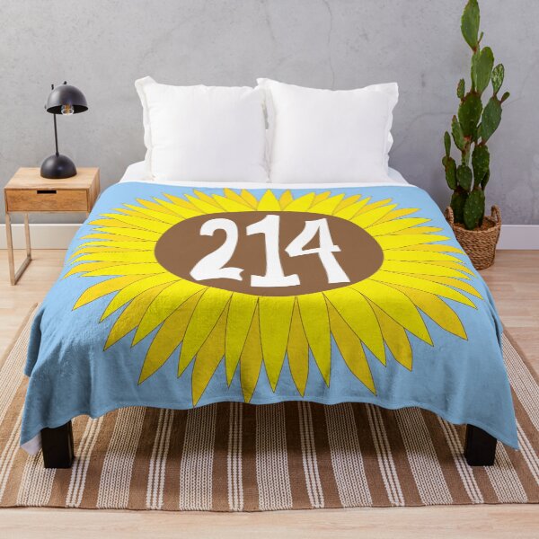 Item preview, Hand Drawn Texas Sunflower 214 Area Code designed and sold by itsrturn.