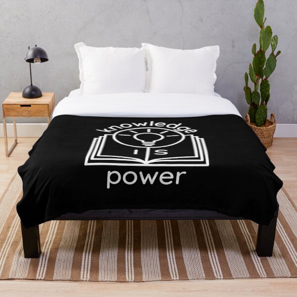 knowledge is power Throw Blanket