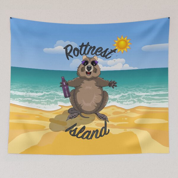 Item preview, Rottnest Island Quokka on the Beach by Amanda M Lucas designed and sold by Amanda Lucas.