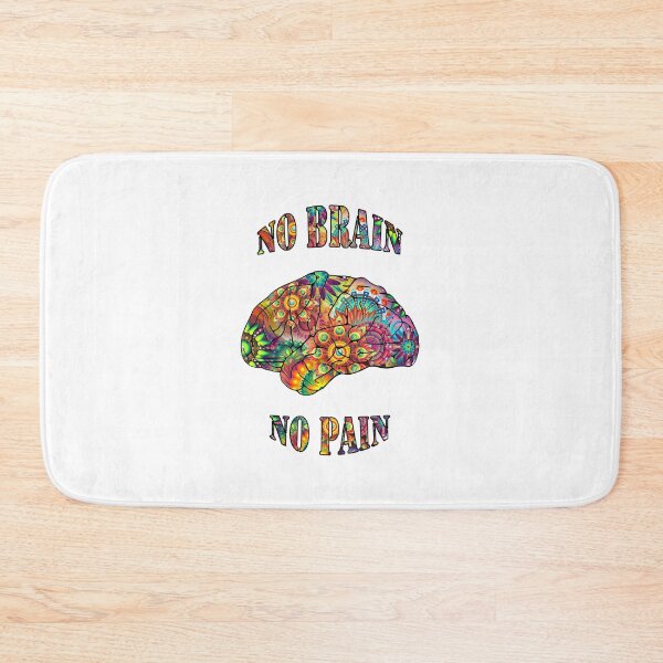 Item preview, No Brain - No Pain (colorful text) designed and sold by ColorfulCortex.