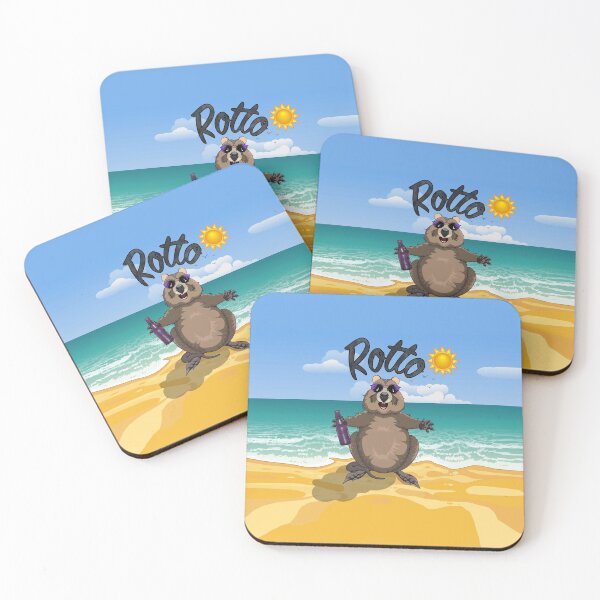 Item preview, Rotto - Rottnest Island Quokka on the Beach [Text Over] by Amanda M Lucas designed and sold by Amanda Lucas.
