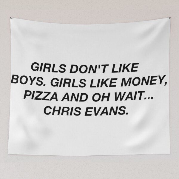 Item preview, girls like chris evans designed and sold by Larissa Sotero.