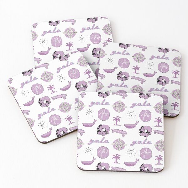 Item preview, Mauve Purple Summer Palm Tree Fun Sticker Pack designed and sold by The-Goods.