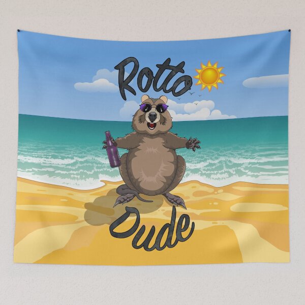 Item preview, Rotto Dude - Rottnest Island Quokka on the Beach by Amanda M Lucas designed and sold by Amanda Lucas.