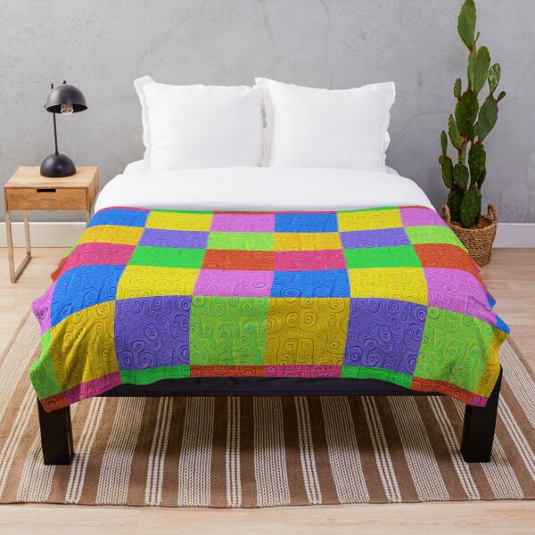 Deep Dreaming of a Color World 2K 2 Throw Blanket