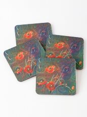 Poppies Coasters