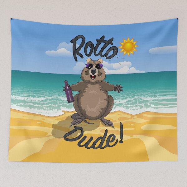Item preview, Rotto Dude! - Rottnest Island Quokka on the Beach by Amanda M Lucas designed and sold by Amanda Lucas.