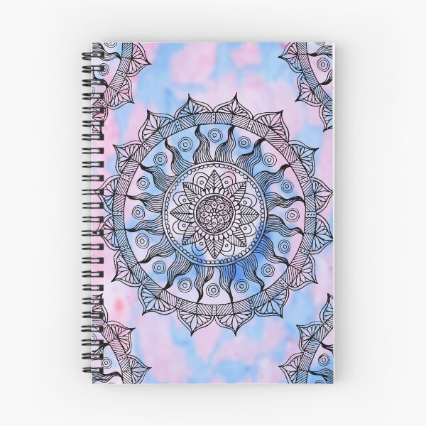 Artikelvorschau, Pastellrosa Blau Boho Mandala entworfen und verkauft von Julie Erin Designs.