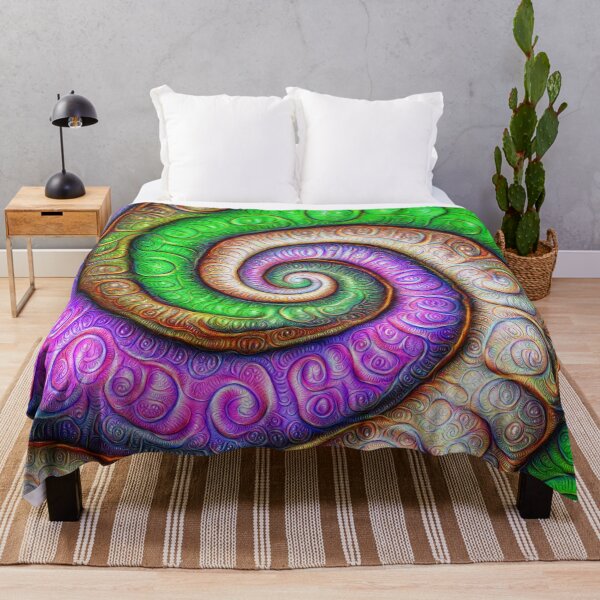 Item preview, Fibonacci spiral #DeepDream #Art designed and sold by blackhalt.