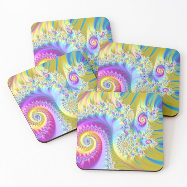 Item preview, Yellow Double Spiral Fractal designed and sold by Xander Mensah.