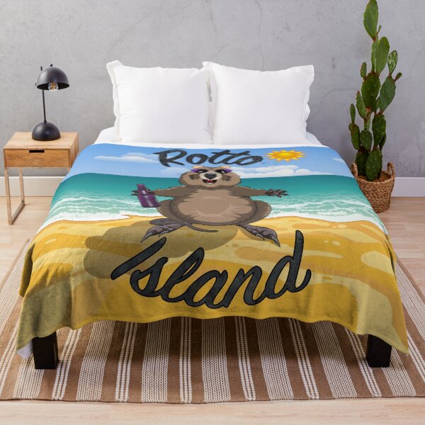Item preview, Rotto Island - Rottnest Island Quokka on the Beach by Amanda M Lucas designed and sold by Amanda Lucas.