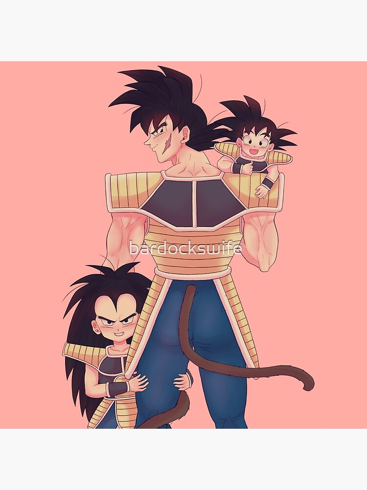 Goku and Raditz Art Board Print by FranFuentesArt