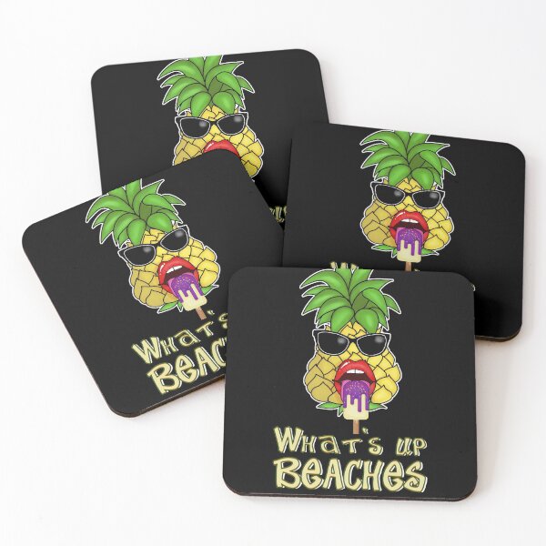 Item preview, What's up Beaches ? Funny Aloha Pinapple Summer | Retro Longboard & Windsurfing designed and sold by Cedinho.