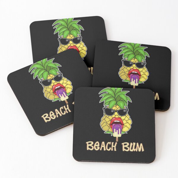 Item preview, Beach Bum Sunglasses Aloha Pineapple Summer Beach Shirt | Retro Longboard & Windsurfing designed and sold by Cedinho.