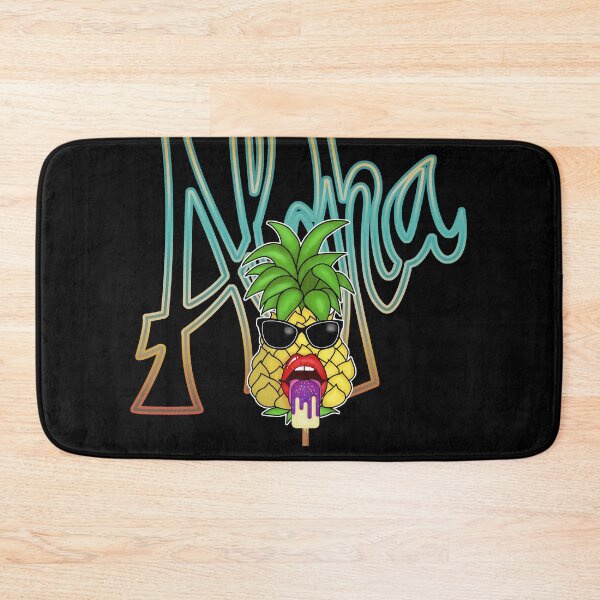 Item preview, Aloha Pineapple Cool Funny Ice Cream Summer | Retro Longboard & Windsurfing designed and sold by Cedinho.