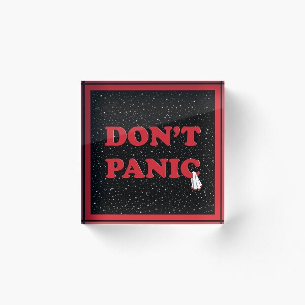 Item preview, Don't Panic and Always Carry a Towel designed and sold by ColorfulCortex.
