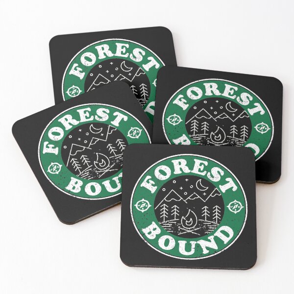 Item preview, Forest Bound Camping Hiking Nature Distressed Design designed and sold by Gonecamping.
