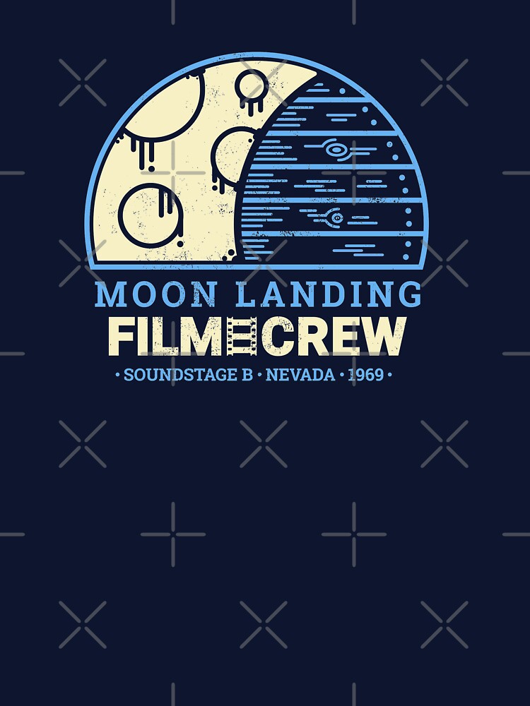 Thumbnail 7 of 7, Classic T-Shirt, Moon Landing Hoax Film Crew | Conspiracy Theory designed and sold by JustSandN.