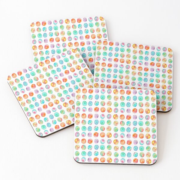 Item preview, Multicolored Watercolor Bubbles designed and sold by Amandeen.