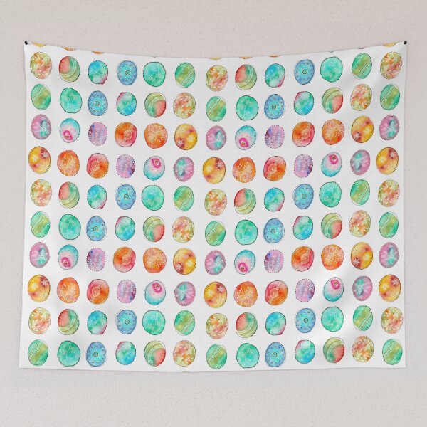Item preview, Multicolored Watercolor Bubbles designed and sold by Amandeen.