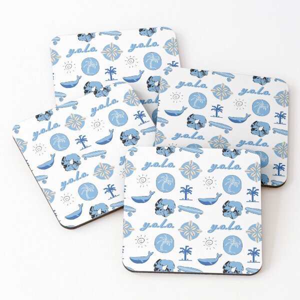 Item preview, Light Blue Summer Palm Tree Fun Sticker Pack designed and sold by The-Goods.
