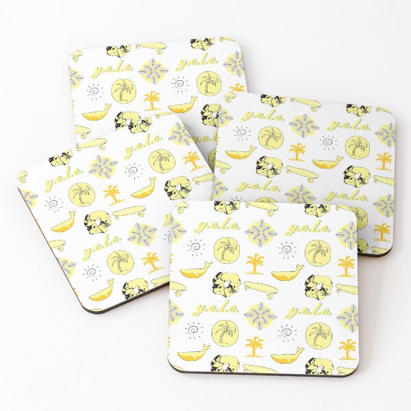 Item preview, Light Yellow Summer Palm Tree Fun Sticker Pack designed and sold by The-Goods.