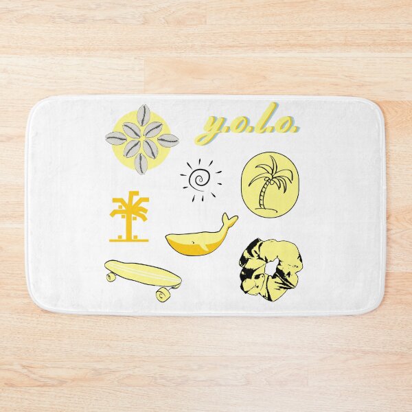 Item preview, Light Yellow Summer Palm Tree Fun Sticker Pack designed and sold by The-Goods.