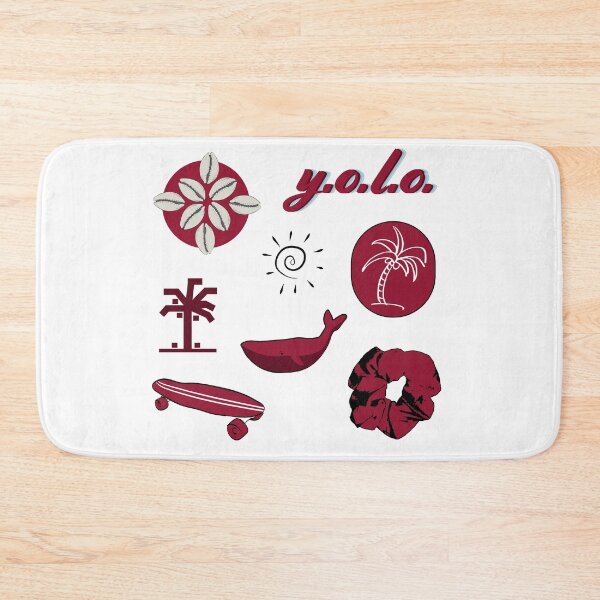Item preview, Maroon Summer Palm Tree Fun Sticker Pack designed and sold by The-Goods.