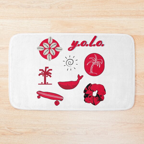 Item preview, Red Summer Palm Tree Fun Sticker Pack designed and sold by The-Goods.