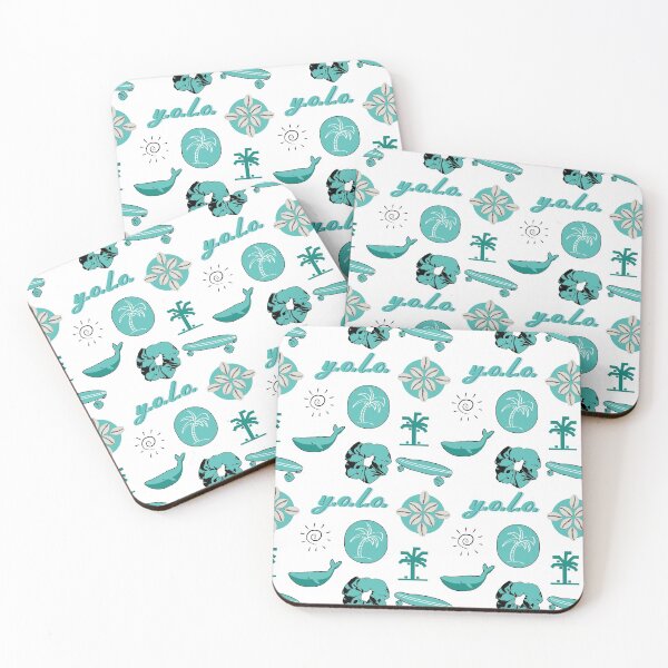 Item preview, Teal Summer Palm Tree Fun Sticker Pack designed and sold by The-Goods.