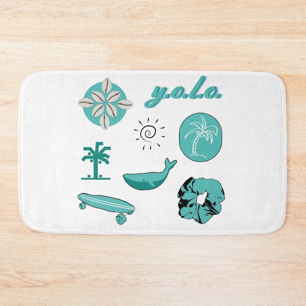 Item preview, Teal Summer Palm Tree Fun Sticker Pack designed and sold by The-Goods.