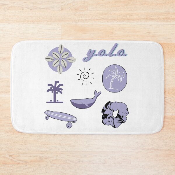 Item preview, Lilac light Purple Summer Palm Tree Fun Sticker Pack designed and sold by The-Goods.