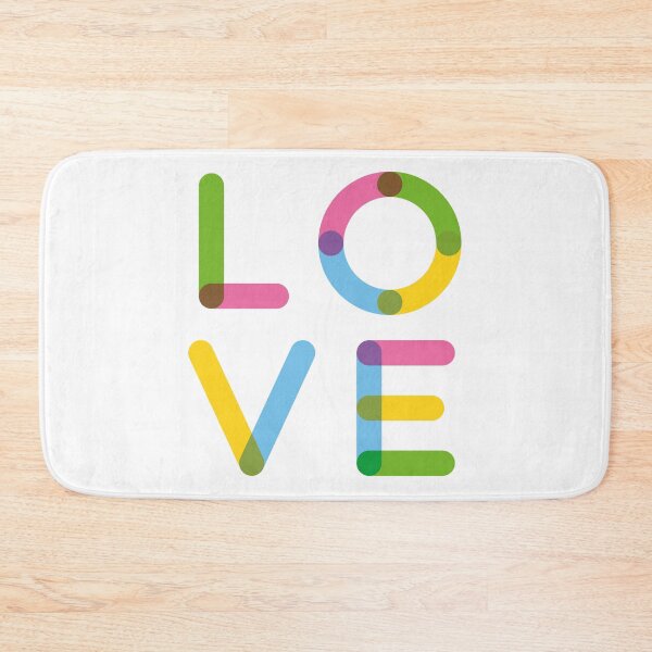 Item preview, LOVE – Multicolor - Square designed and sold by Hell-Prints.