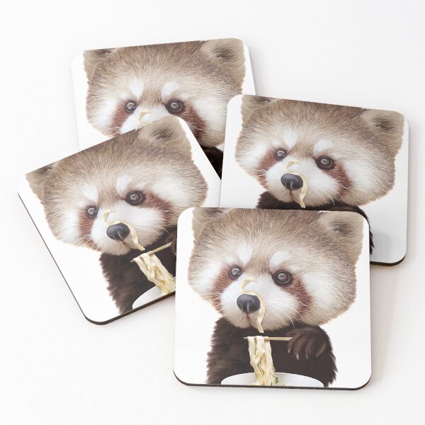 Item preview, RED PANDA LOVES NOODLE designed and sold by Jumali Katani.