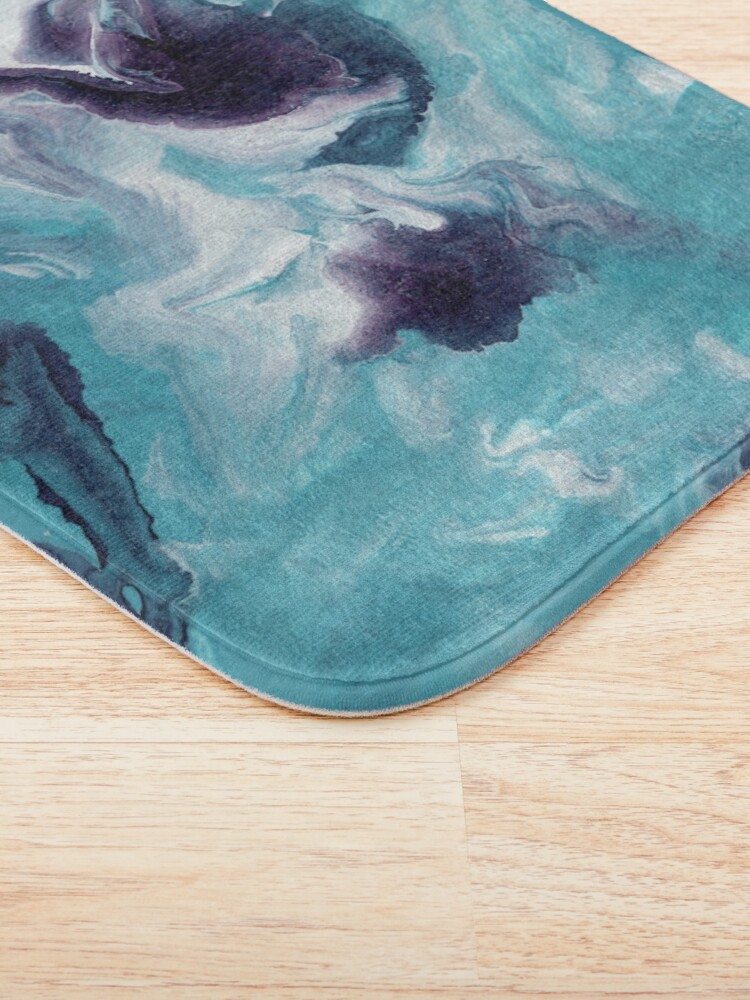 Alternate view of Fluid Painting Sea Activity III Bath Mat