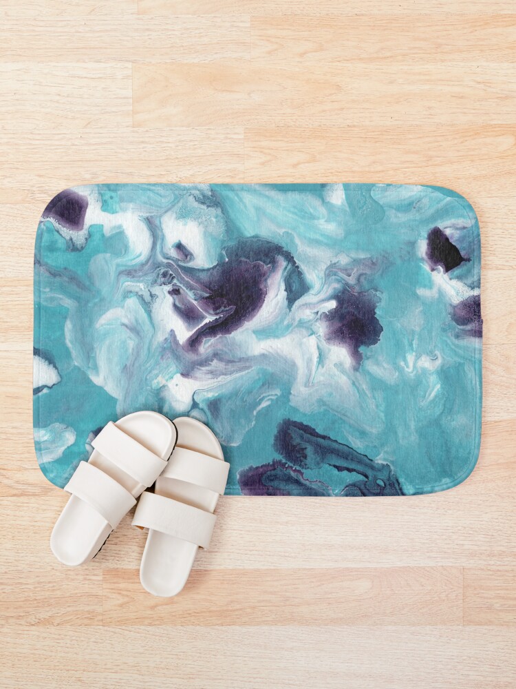 Alternate view of Fluid Painting Sea Activity III Bath Mat
