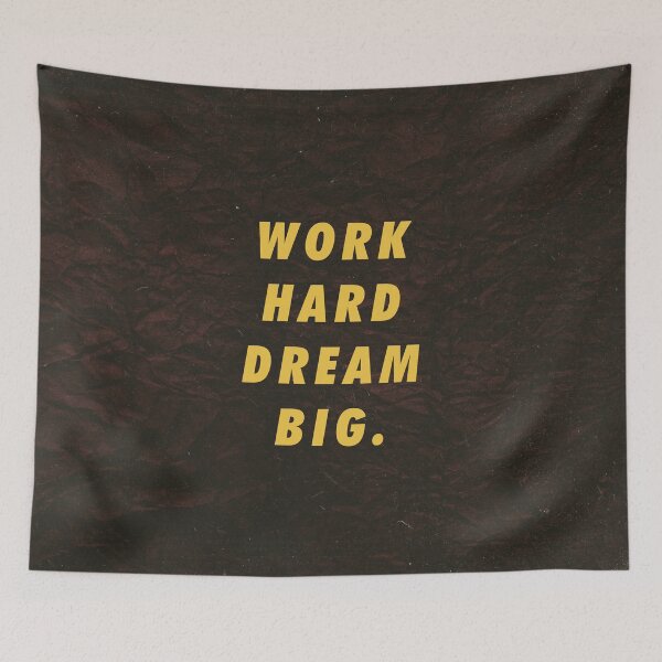 Item preview, Work Hard Dream Big Words Of Encouragement designed and sold by artworkbyrihen.